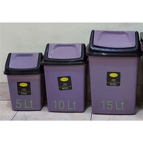 Jual Tempat Sampah Abu Tutup Komet Star Atau Atau Liter