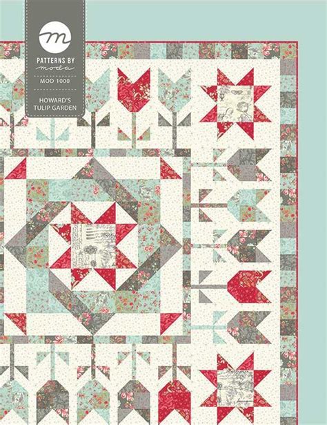 Howard S Tulip Garden Quilt Pattern 100 X 100 752106763821