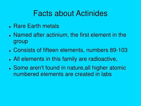 PPT - Actinides PowerPoint Presentation - ID:445710