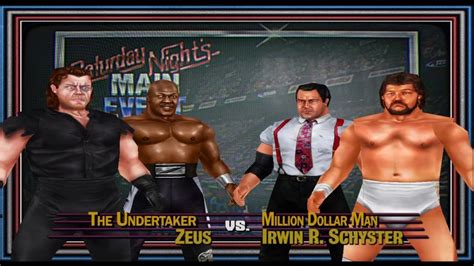 The Undertaker And Zeus Vs Money Inc Saturday Nights Main Event Wwf