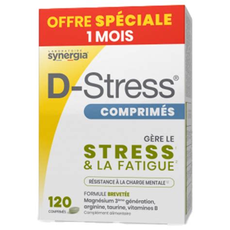 D STRESS Anti fatigues 120 Comprimés Pharmacie de la Poste