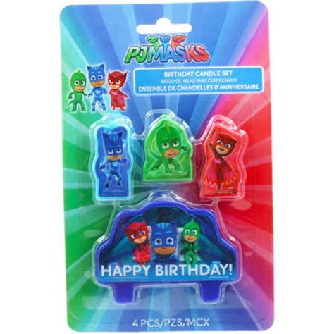 Buy Pj Masks Birthday Candle Set 4 Pieces Mydeal