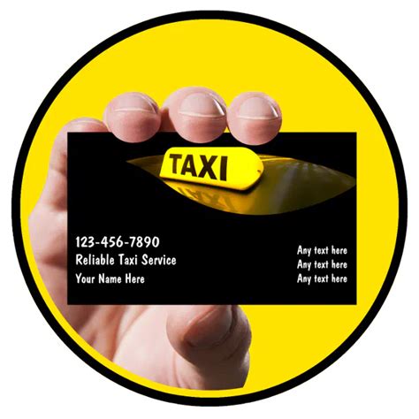 Taxi Business Cards | Zazzle