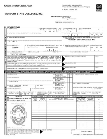 15 Cigna Claim Forms Dental Free To Edit Download And Print Cocodoc