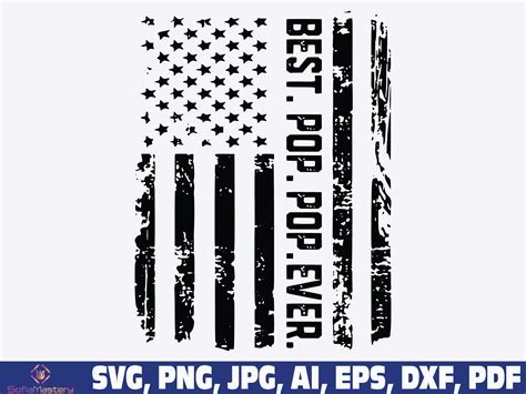 Best Poppop Ever Svg Pop Pop Svg Png Pop Pop Flag Svg Usa Etsy