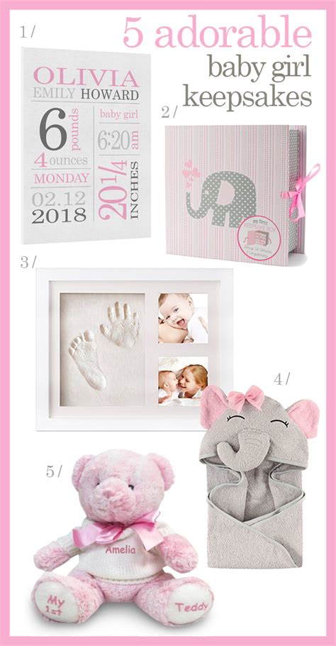 5 Newborn Baby Girl Gifts that will Become their Favoriite Baby Keepsakes