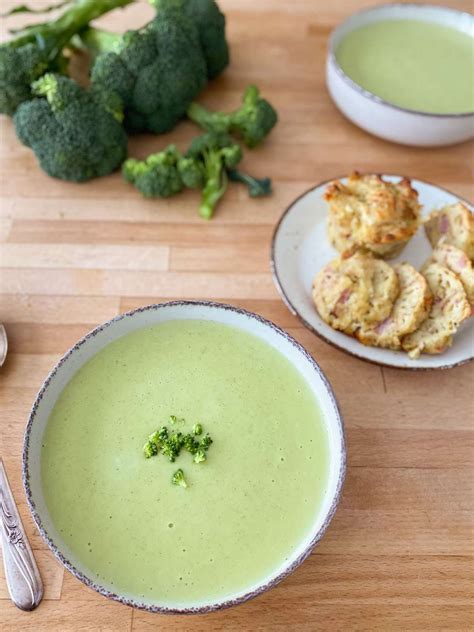 Velouté anti gaspi pieds de brocoli fromage Fannelie