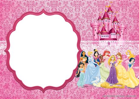 Disney Princess Birthday Party Invitations Free Printables - Printable Templates: Your Go-To ...