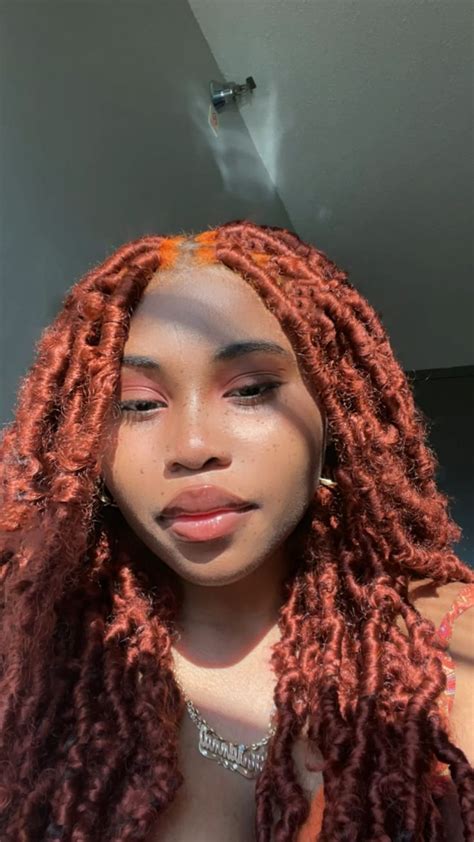 Ginger Faux Locs In 2022 Faux Locs Black Girl Natural Hair Styles