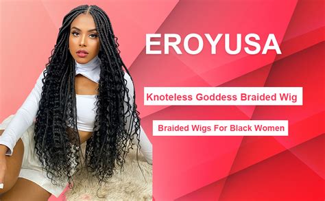 Braided Wigs For Black Women Goddess Braided Wig 30” Knotless Braided Wigs For