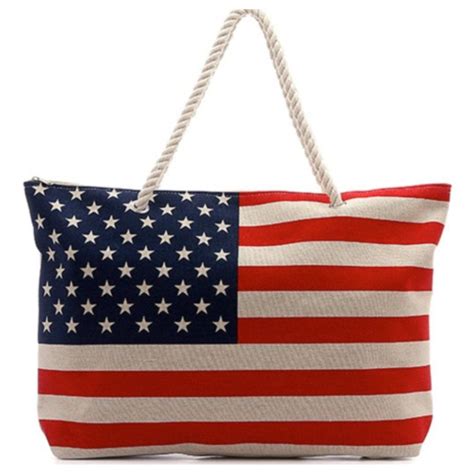 American Pride Stars And Stripes American Flag Tote Bag American Flag Tote Bag Canvas