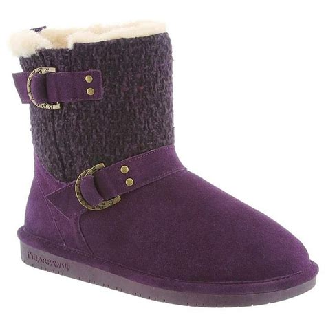 Bearpaw Bearpaw Womens Nova Snow Boots Purple Sheepskin 5 M