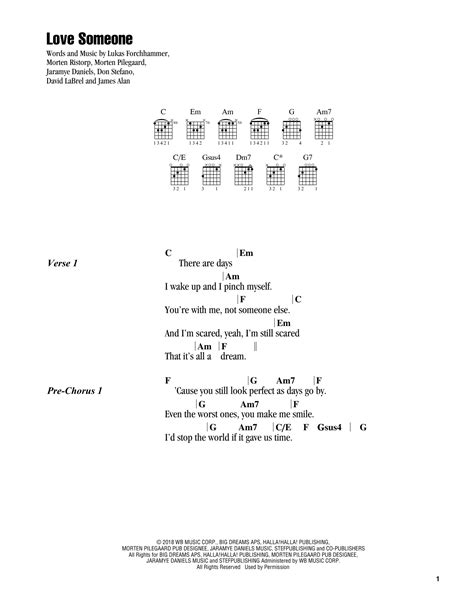 Love Someone by Lukas Graham - Guitar Chords/Lyrics - Guitar Instructor