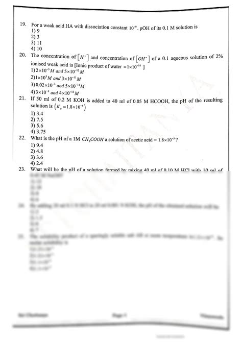 SOLUTION Neet Ionic Equilibrium Mcqs Studypool