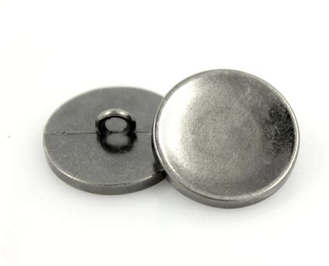 Metal Buttons Concave Surface Gunmetal Metal Shank Buttons Etsy