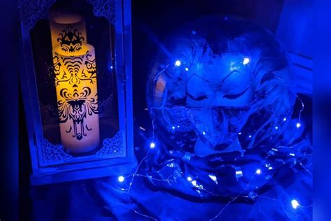 Madam Leota Head And Haunted Wallpaper Lantern Madame Leota