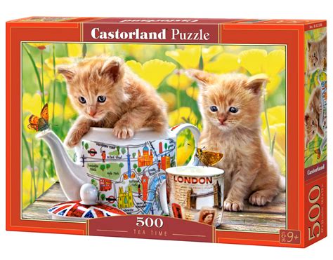 Puzzle Tea Time Castorland Pi Ces Puzzles Chats Puzzle Fr