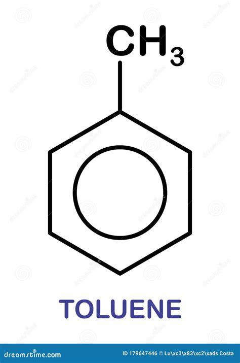 Toluene Molecule Illustration Stock Illustration Illustration Of