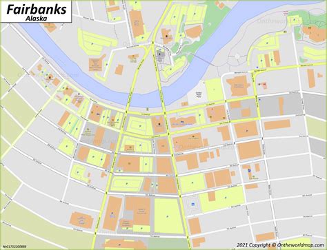 Downtown Fairbanks Map - Ontheworldmap.com