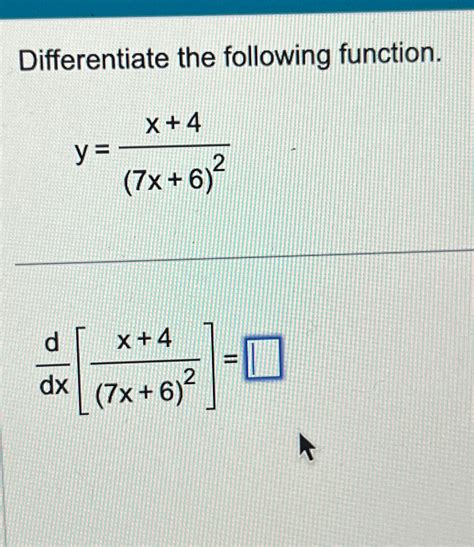 Solved Differentiate The Following