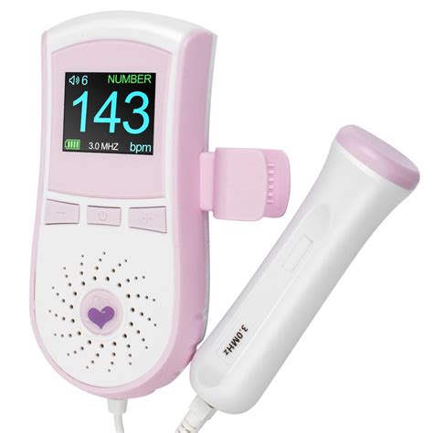 Buy Portable Color LCD Display Pocket Fetal Doppler Prenatal Heart Baby