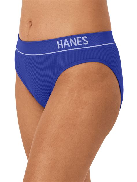 Hanes Originals Womens Seamless Rib Bikini Underwear 3 Pack