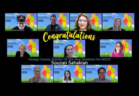 NOCE Announces 2024 OC Teacher of the Year Nominee: Souzan Sahakian ...