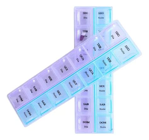 Caixa Porta Comprimido Organizador Semanal Rem Dio X Dia Mercadolivre