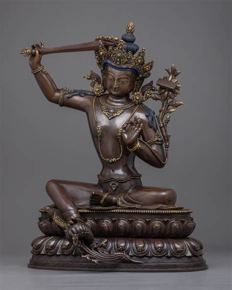 Manjushri Bodhisattva Mantra Practice Statue | Manjughosha, Bodhisattv