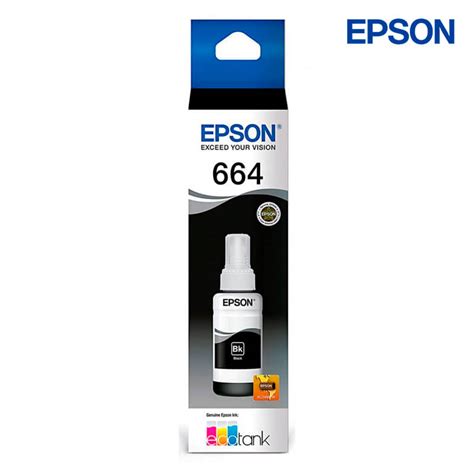 Botella De Tinta Epson 664 Negro T664120 AL LYM DIGITAL