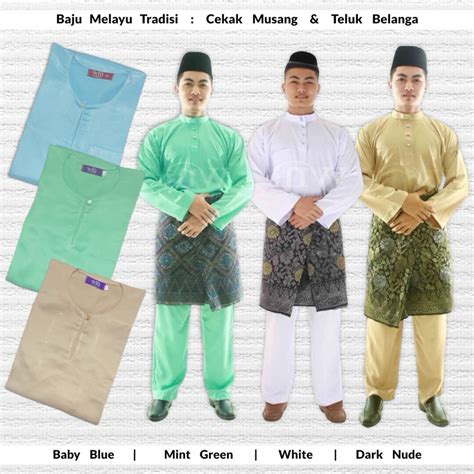 Saiz Remaja Xl Baju Melayu Raya Baju Melayu Tradisi