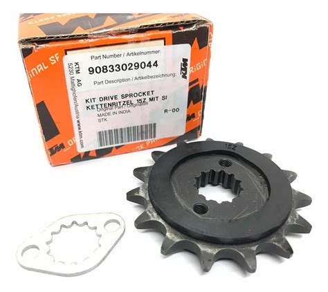 KTM HQV Front Sprocket 15T W Locking Plate 390 401 AOMC Mx