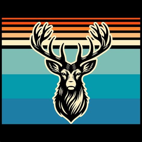 Premium Vector Deer Hunting American Flag Silhouette Vector