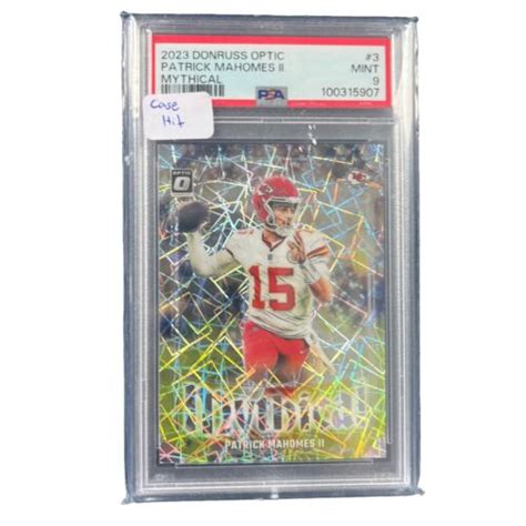 2023 PANINI DONRUSS OPTIC MYTHICAL PRIZM PATRICK MAHOMES CASE HIT SSP