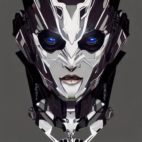 A Female Transformer With A Septum Ring Glowing Eyes Stable