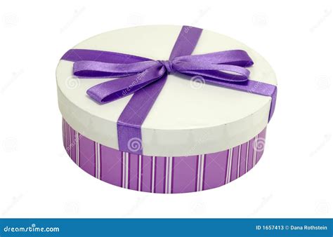 Purple Box Stock Image Image Of Present Ribbon Object 1657413