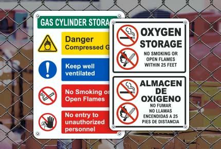 Gas Cylinder Signs and Tags - Get 10% Off Now