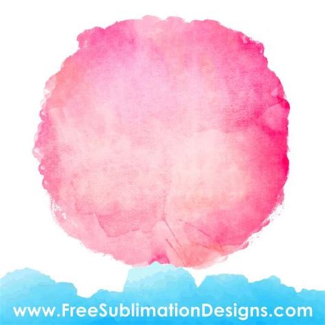 Watercolor Distressed Round Background | PNG Sublimation Print File