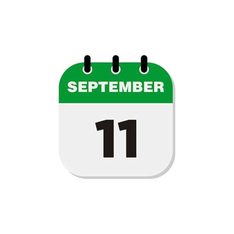 Plantilla De Vector De Icono De Calendario De Septiembre Vector Premium