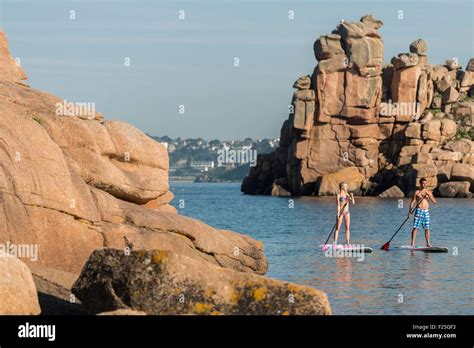 France Cotes D Armor Perros Guirec Ploumanac H Paddle Along The