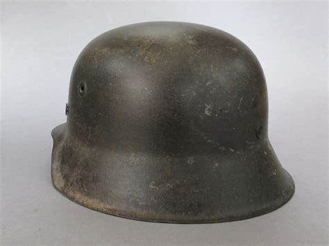 Rare Ww2 German Q M42 Helmet Quist Rj Militaria