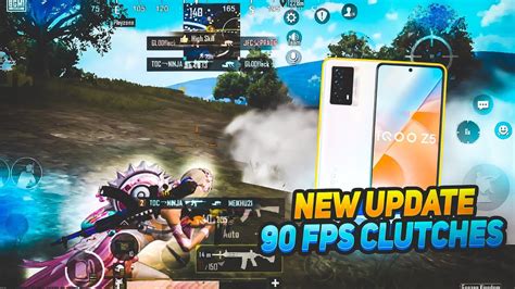 New Update 90 Fps Clutches😍💥 Iqoo Z5 Smooth 90 Fps Pubg Bgmi Test