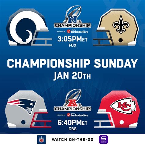 Nfl On Twitter Larvsno Nevskc Championship Sunday Is Set