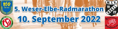 Anmeldung Ab Sofort M Glich Weser Elbe Radmarathon