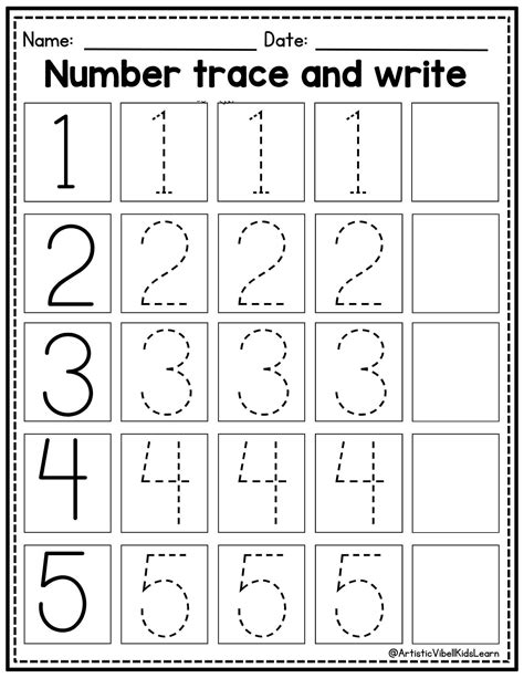Trace the numbers – Artofit