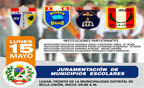 Juramentación de Municipios Escolares Campañas Municipalidad