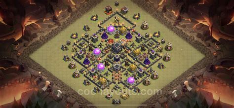 Best War Base Th9 With Link Anti Everything Hybrid 2023 Town Hall