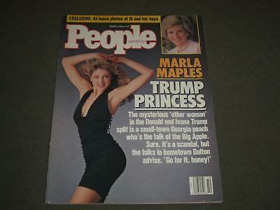 1990 MARCH 5 PEOPLE WEEKLY MAGAZINE - MARLA MAPLES COVER - O 8665 | eBay