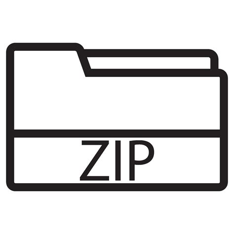 zip file icon vector 26264676 Vector Art at Vecteezy