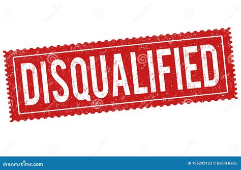 Disqualified Grunge Rubber Stamp Stock Vector Illustration Of